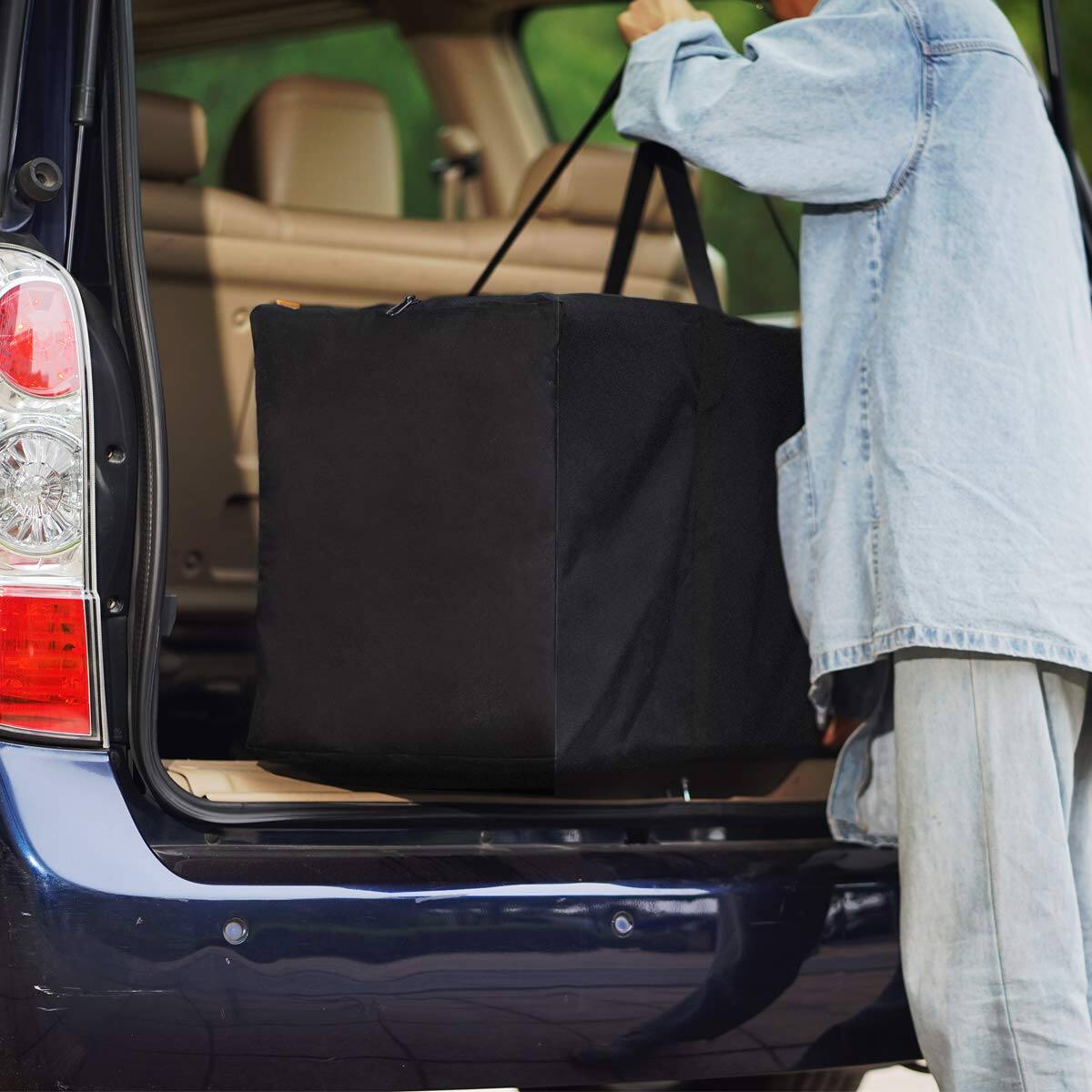 Left. Fabibe - 47inch Sports Duffel Travel Bag 196l Extra Large Luggage With Upgrade Zipper Water Resistant & Foldable Storage For C... - 47x15x17 inch-1.