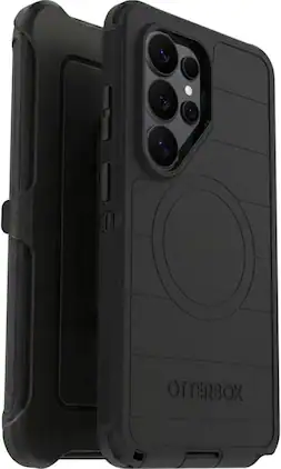 OtterBox - Galaxy S26 Ultra (Only) - Defender Series Case with Magnets - Holster Clip Included - Rugged & Durable - Black