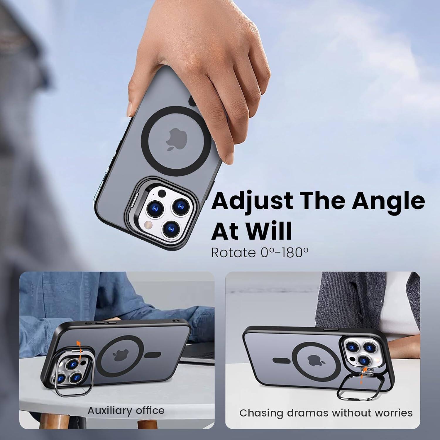 Adjust The Angle At Will
Rotate 0-180°
Auxiliary office
Chasing dramas without worries