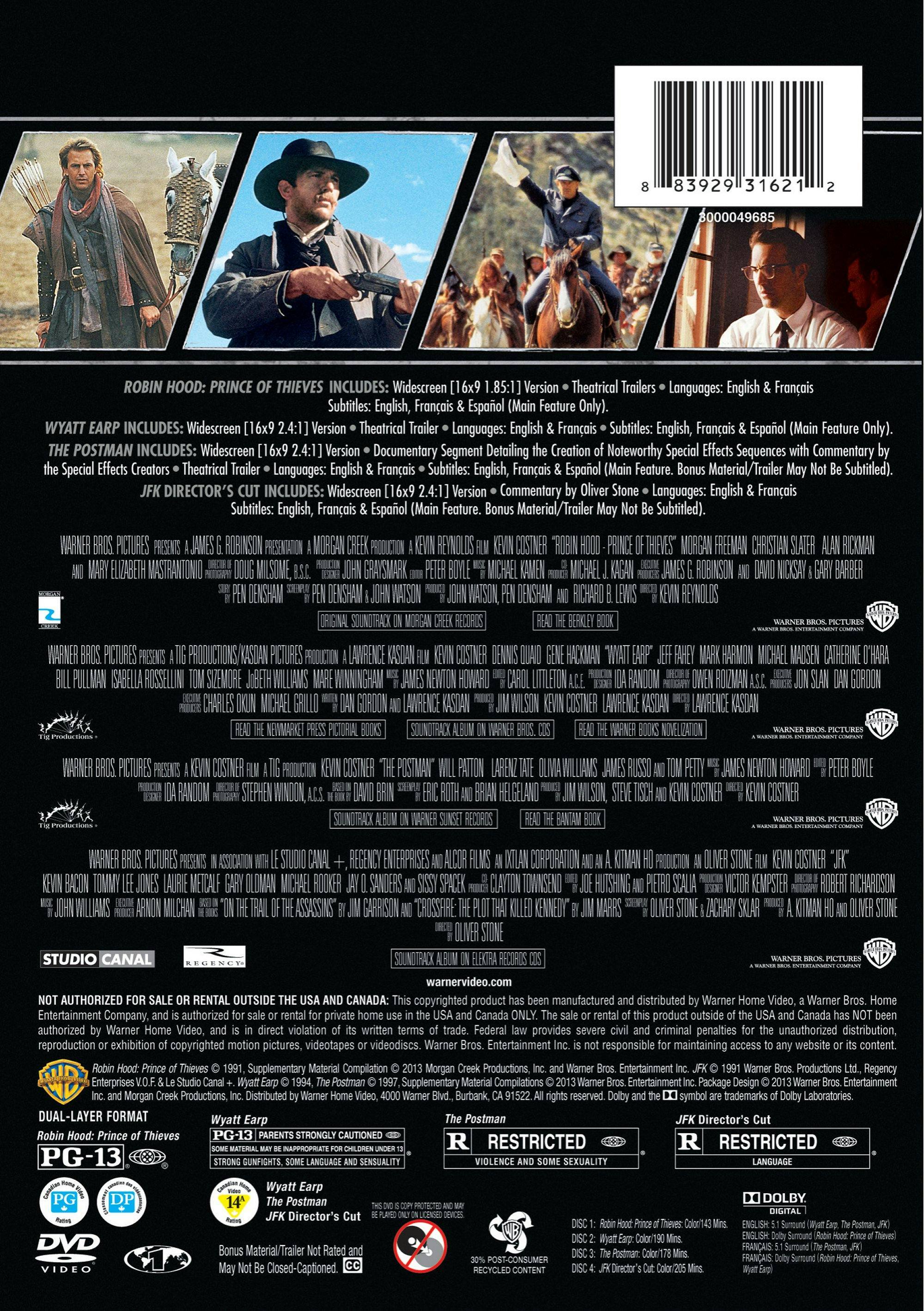 Angle. Kevin Costner Collection (Box Set) [DVD].