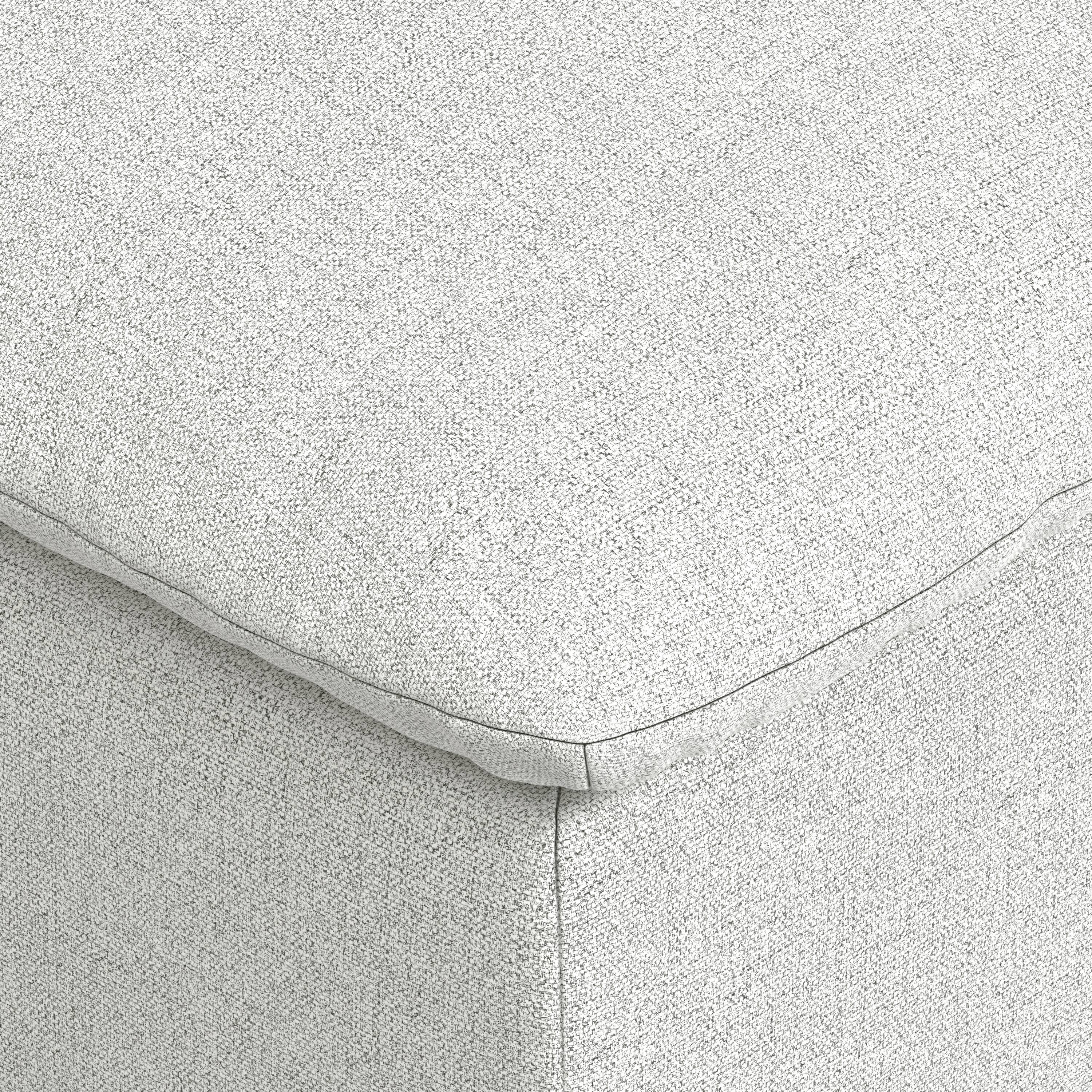 Alt View 5. Simpli Home - Jasmine Ottoman in Performance Fabric - Cloud Grey.