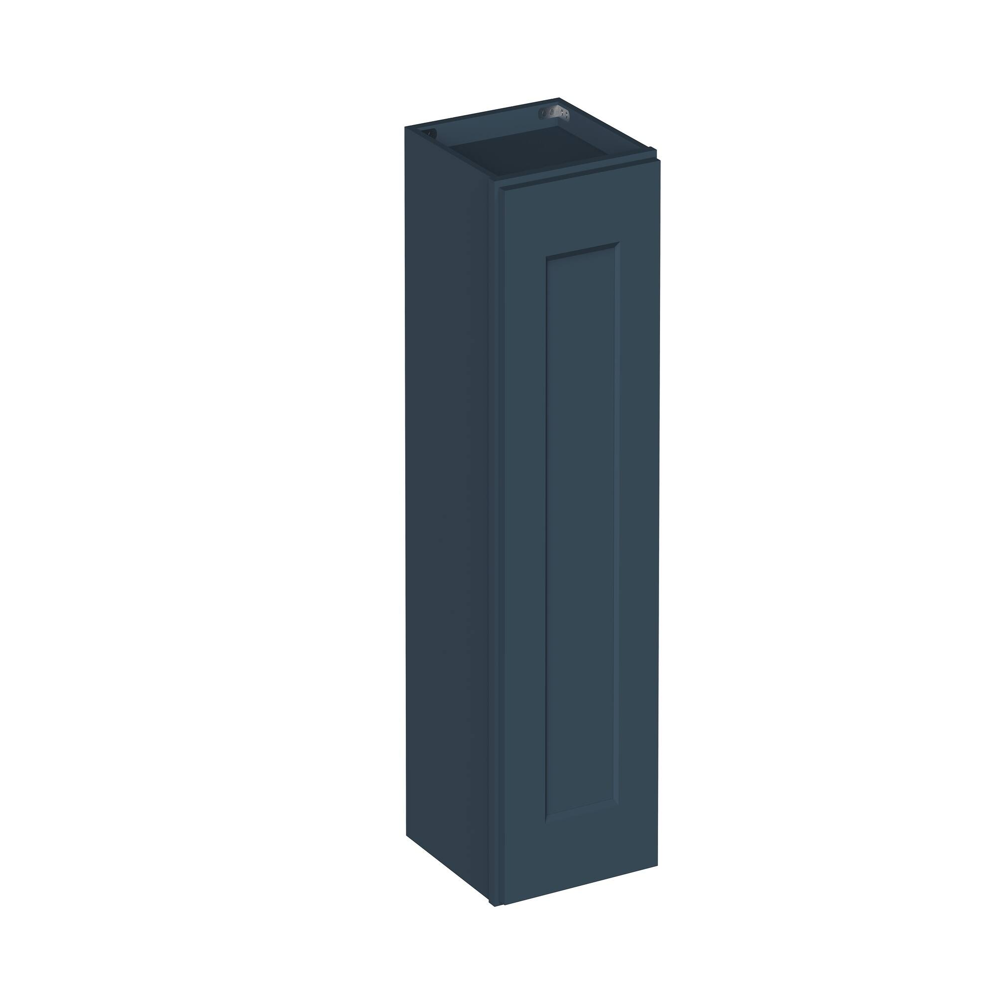 Angle. Boyel Living - 12-in W x 30-in H x 12-in D Shaker RTA Kitchen Wall Cabinet with Soft-Close - Charcoal Blue.