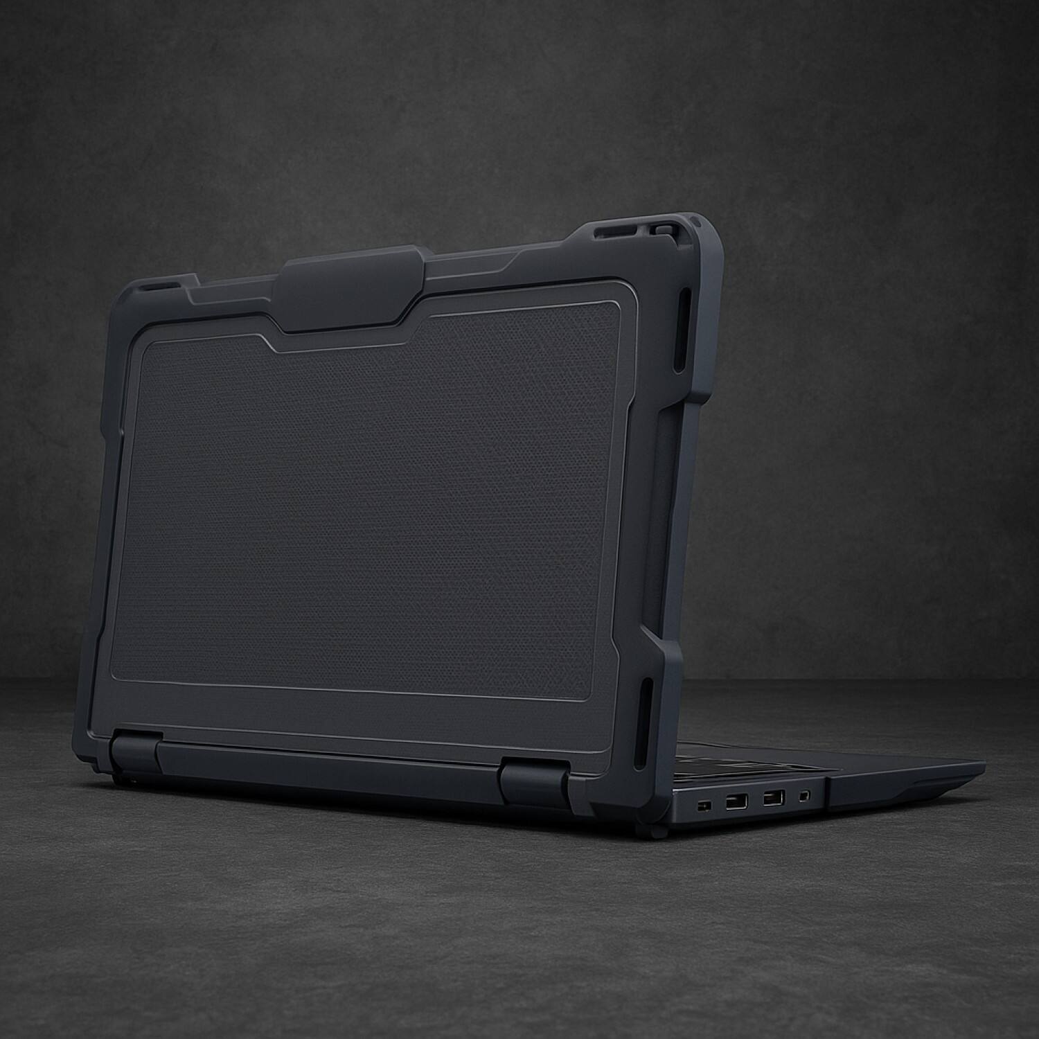 Alt View 2. SaharaCase - Lenovo 300E, 300W, 500W, 500E Chromebook 11.6-inch Case | Ultra Shield Design | Anti-Shock Corners | Venture Series - Clear/Black.
