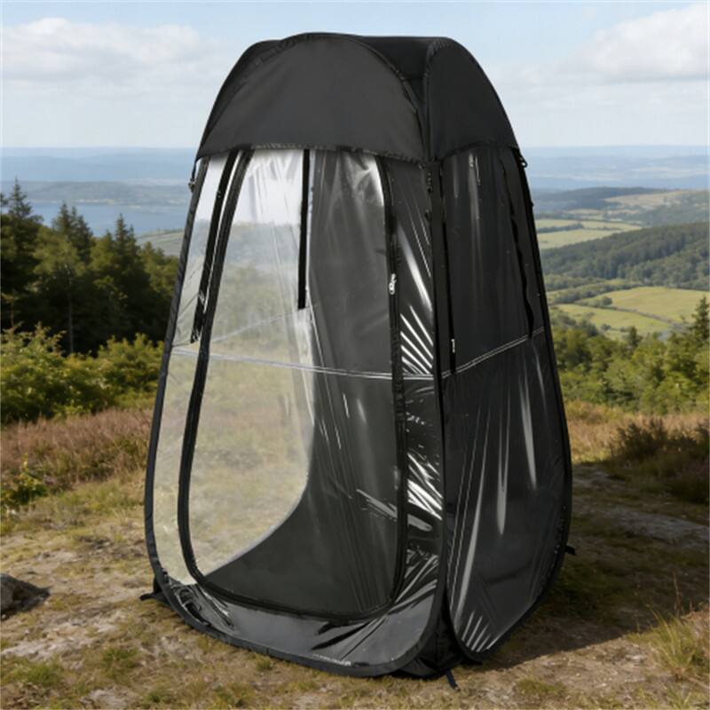 Alt View 2. HTUTWOO - Portable Pop Up Sports Tent - Ideal Shelter for Outdoor Events, Fishing and Camping, Protection from Cold Wind and Rain - Black.