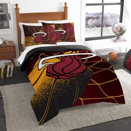 Sweet Home Collection - NBA Miami Heat Comforter & Pillow Sham Set- Twin/Twin XL - Multicolored