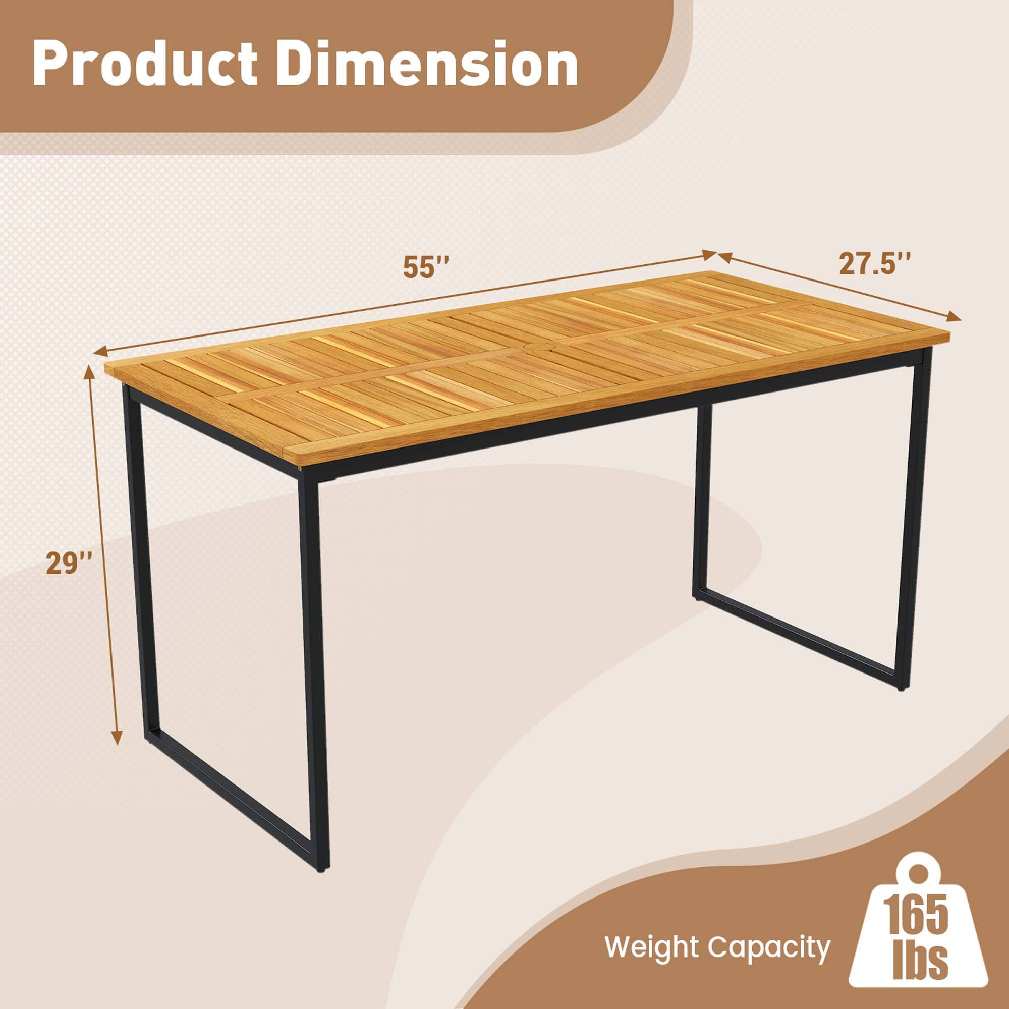 Product Dimension: 55" x 27.5" x 29"
Weight Capacity: 165 lbs
