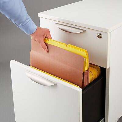 Alt View 4. Staples -  Reinforced File Pocket, 3.5" Expansion, Letter Size, Brown, 25/Box  - Brown.