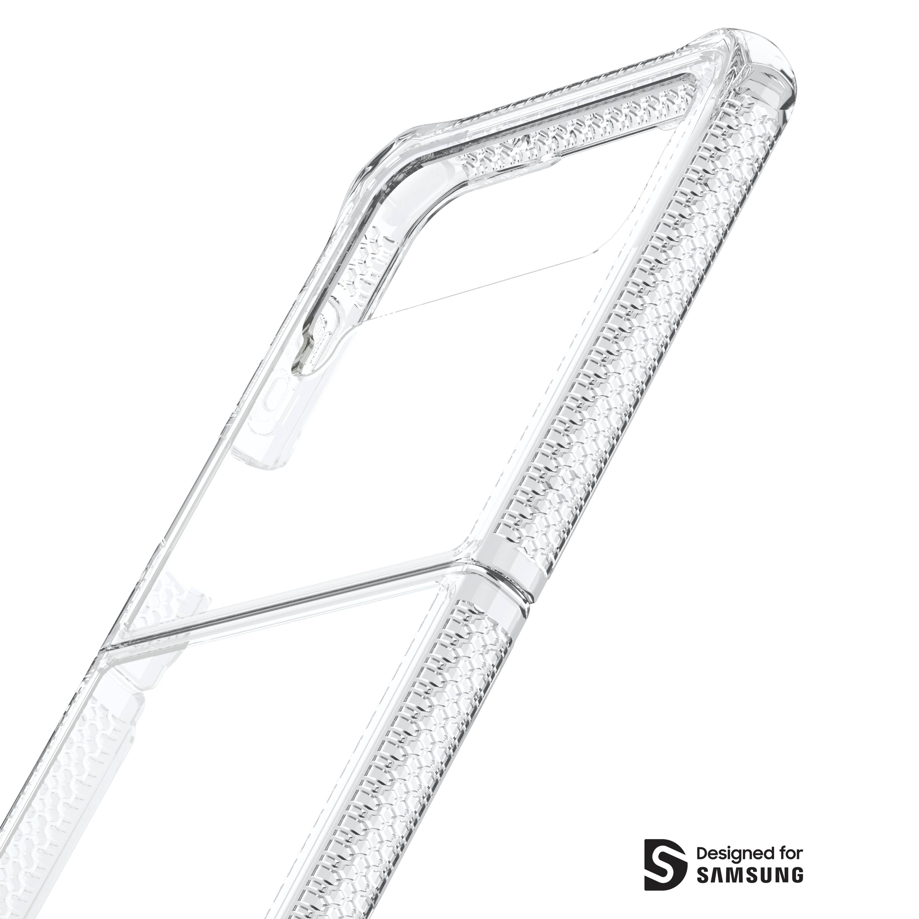 Alt View 2. Itskins - ITSKINS - Hybrid_R Case for Samsung Galaxy Z Flip4 - Transparent.
