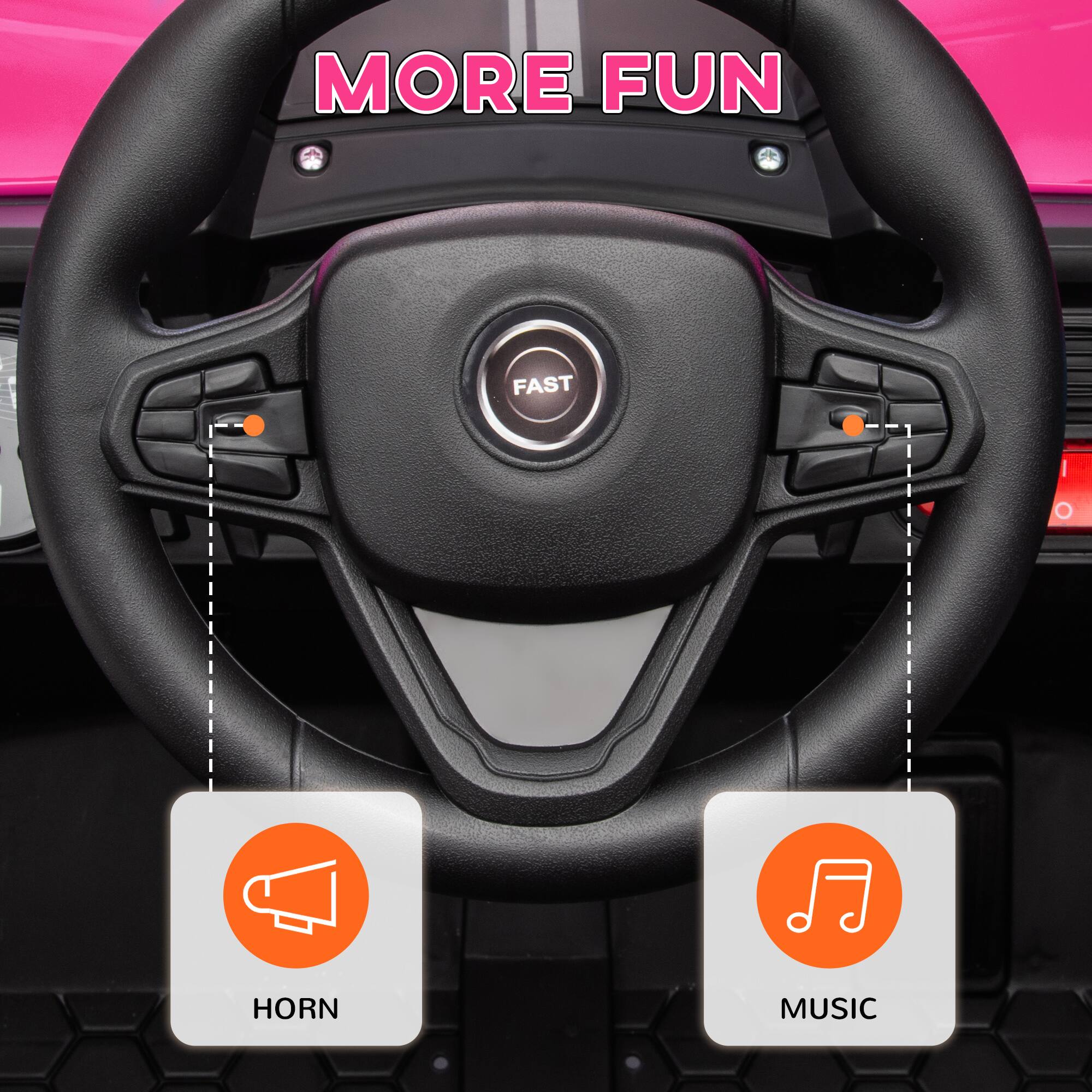 MORE FUN

FAST

HORN

MUSIC