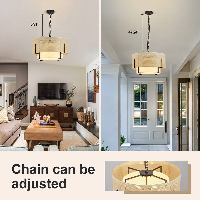 5.91" 47.24" Chain can be adjusted