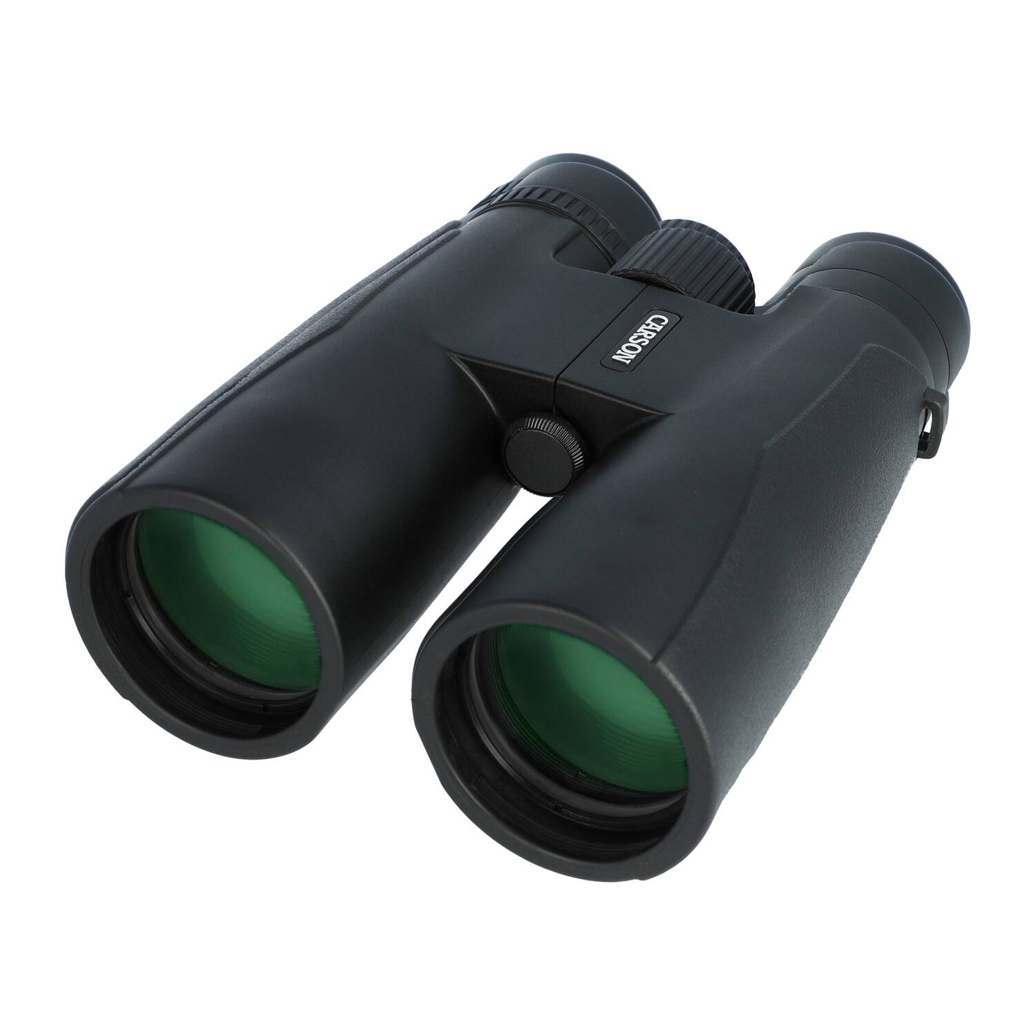 Alt View 1. Carson - Makalu 12x50 Full-Size Roof-Prism Binoculars with Strap, Pouch, Caps, Cleaning Cloth - Black.