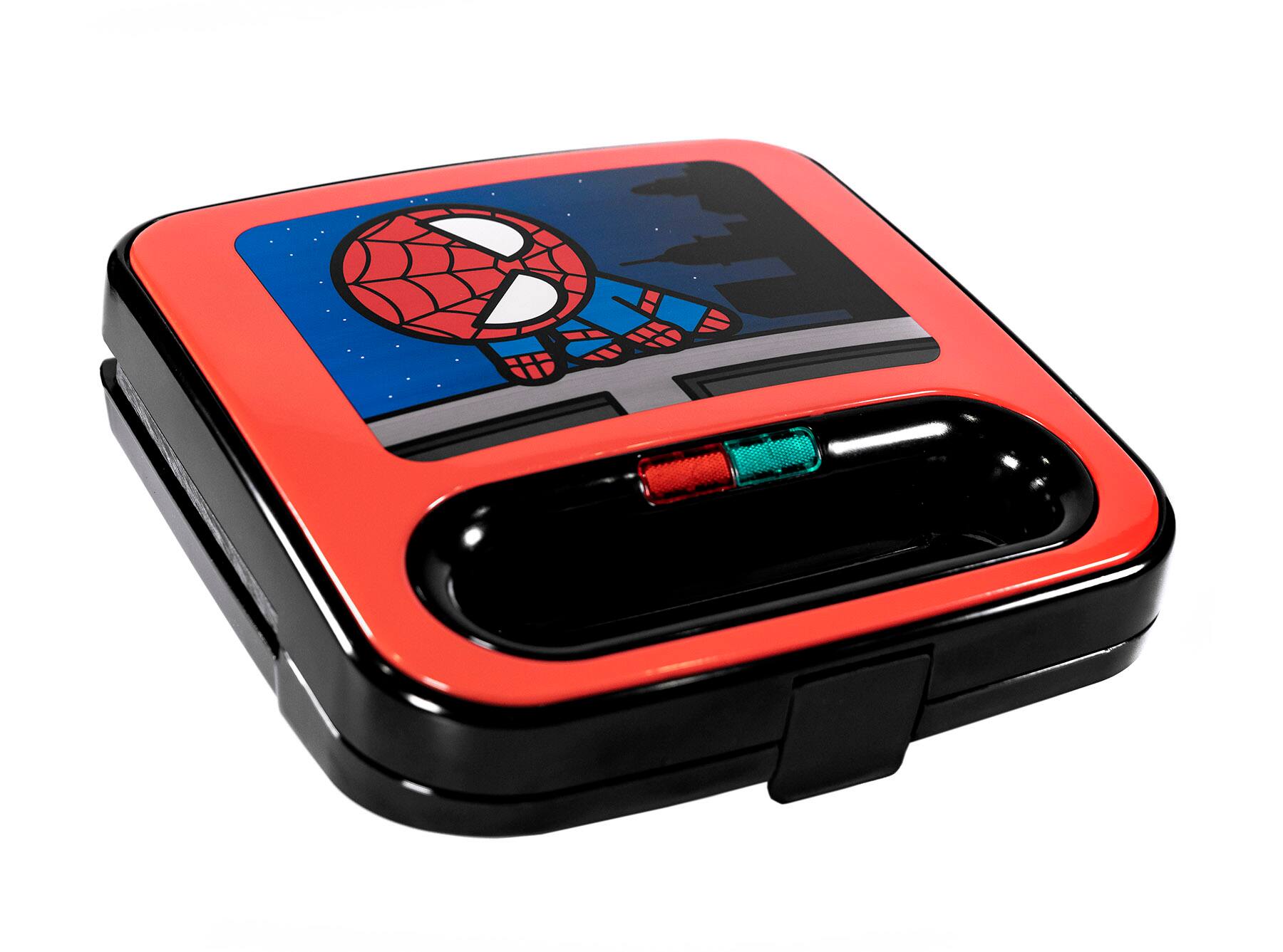 Front. Uncanny Brands - Marvel Spider-Man Waffle Maker - Red.