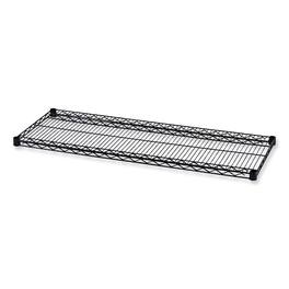 Alera - Industrial Wire Shelving Extra Wire Shelves, 48w X 18d, Black, 2 Shelves/carton - Black