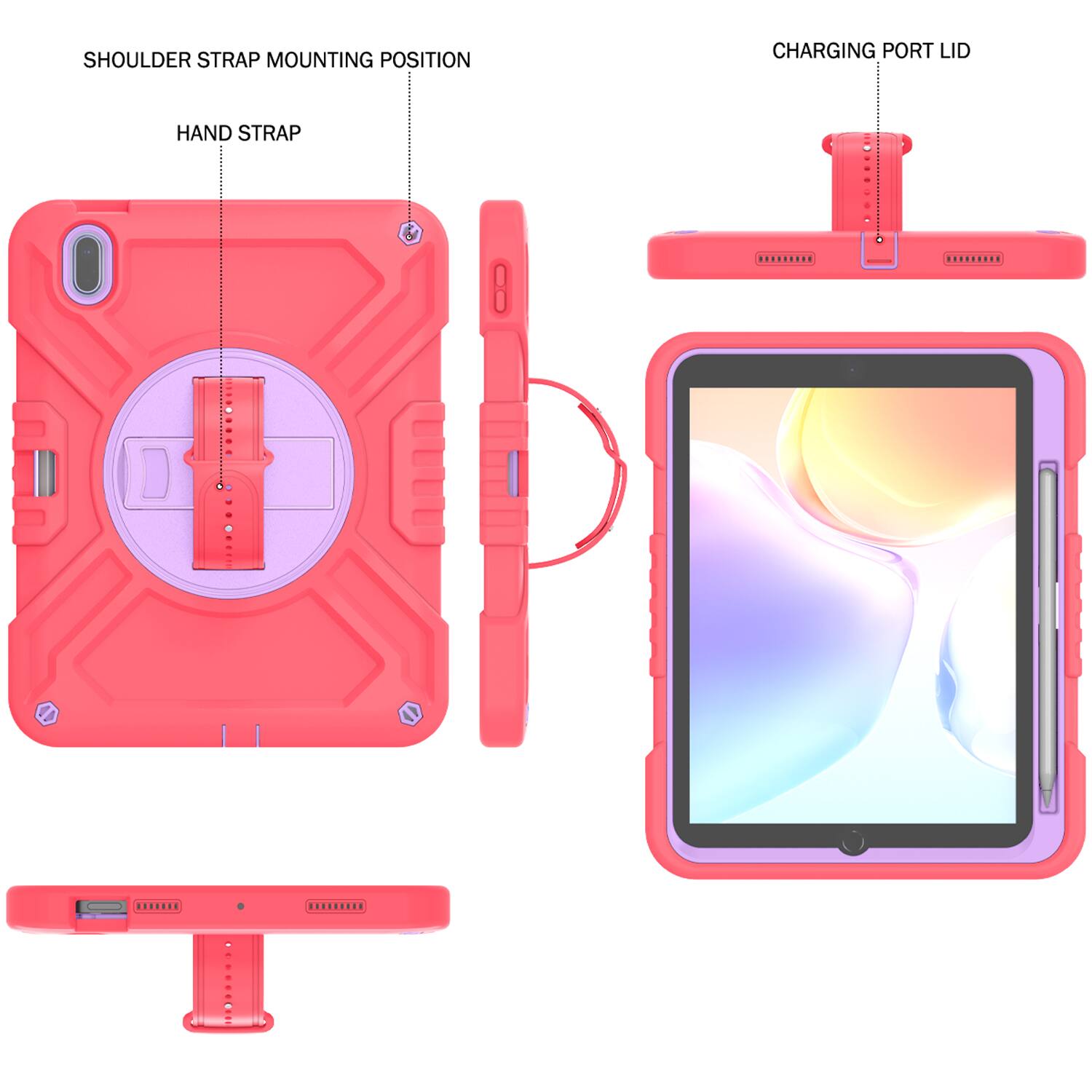 SHOULDER STRAP MOUNTING POSITION  
HAND STRAP  
CHARGING PORT LID