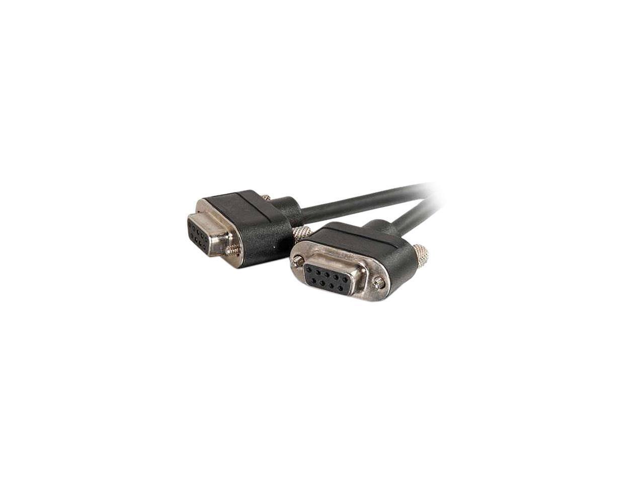 Alt View 1. Cables to Go - C2G 52180 RS232 DB9 Null Modem Cable, F/F, 35 Ft (Black).