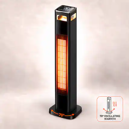 30
70
70° OSCILLATING WARMTH