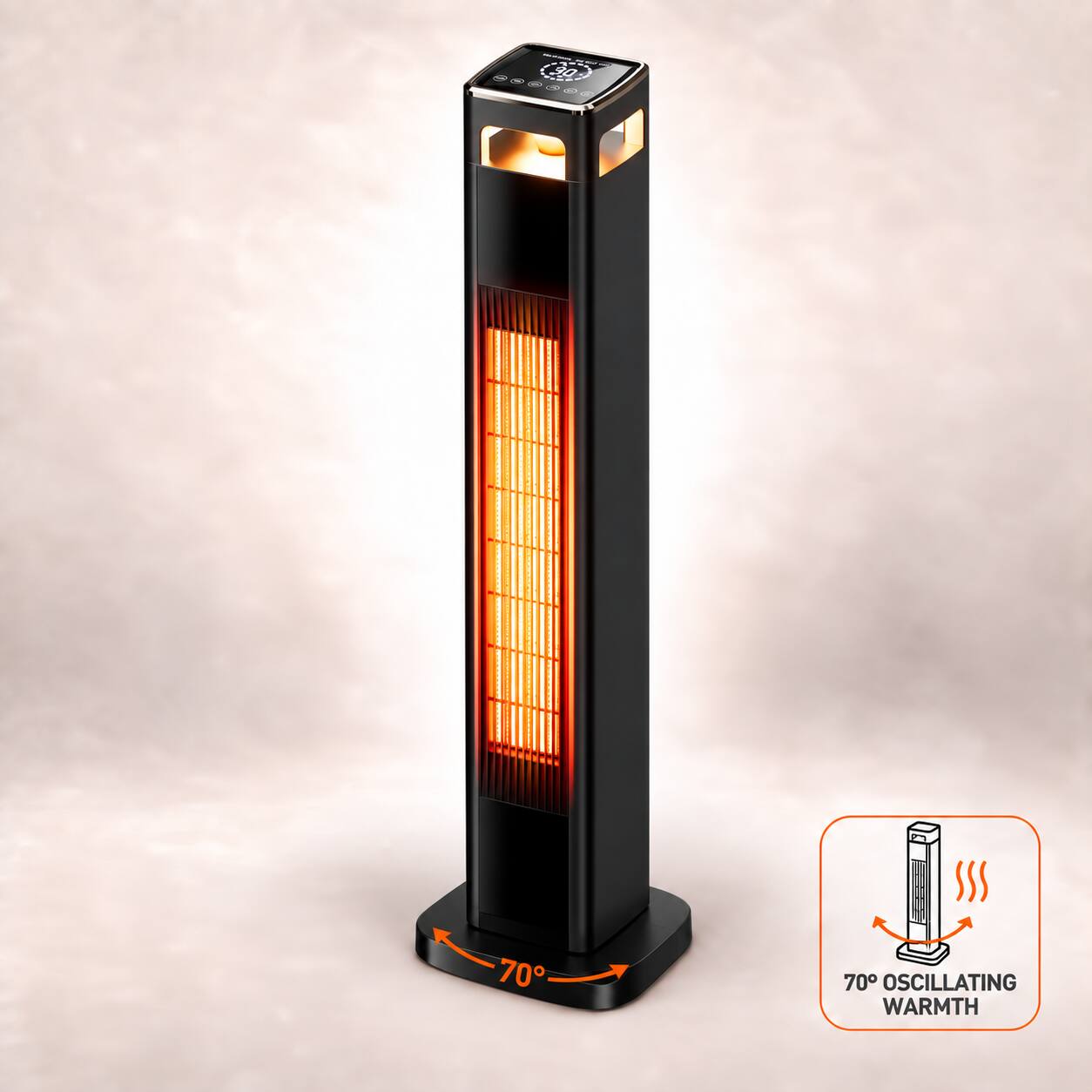 30
70
70° OSCILLATING WARMTH