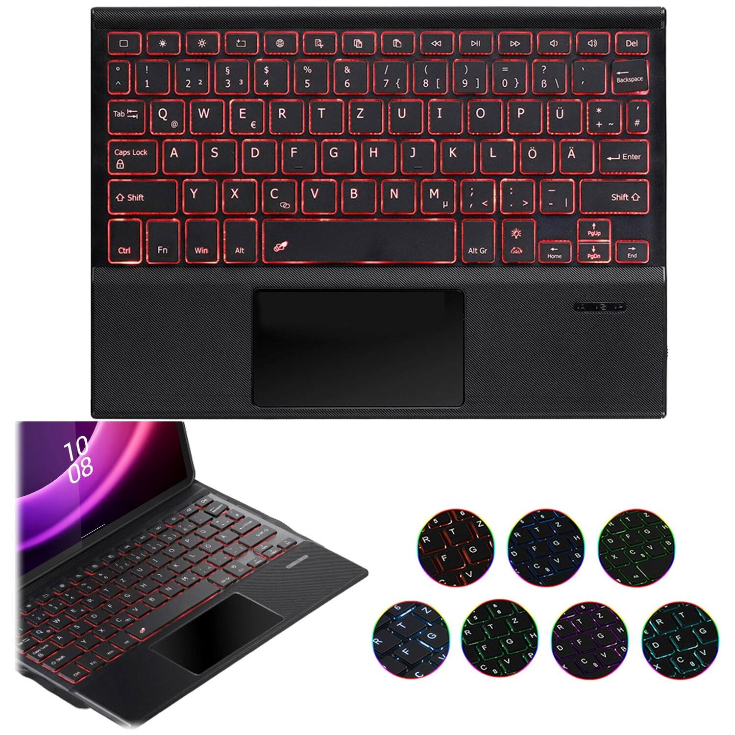 Alt View 13. SaharaCase - Keyboard Case for Lenovo Tab P11 (Gen 2) - Black.