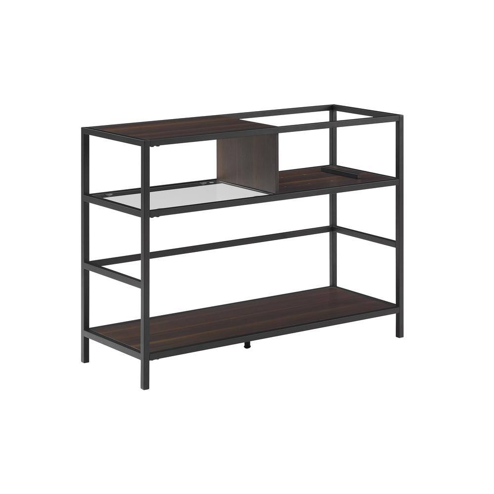 Alt View 4. Crosley Furniture - Provo Record Player Stand With Vinyl Storage - Matte Black.