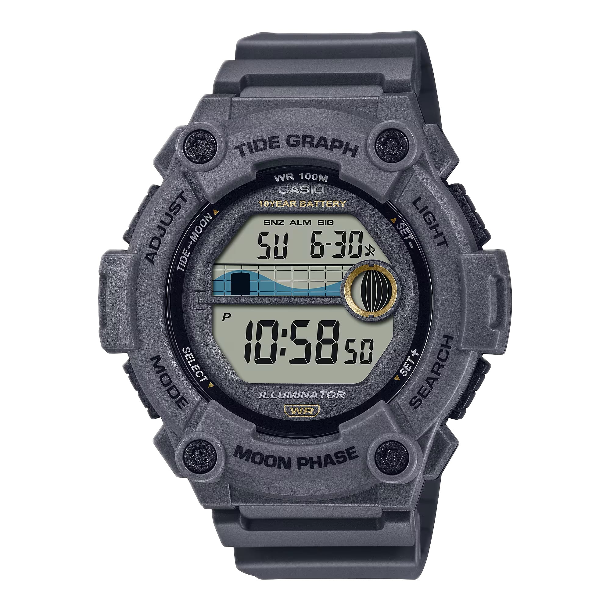 Casio - Men's Digital Watch with Band- WS-1300H-8AVCF - Gray price history on PriceWatchPro