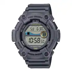 TIDE GRAPH
WR 100M
CASIO
10YEAR BATTERY
SNZ ALM SIG
LIGHT
SEARCH
ILLUMINATOR
MOON PHASE
ADJUST
TIDE~MOON
50
6-30
10:58
50
MODE
SELECT
P
R