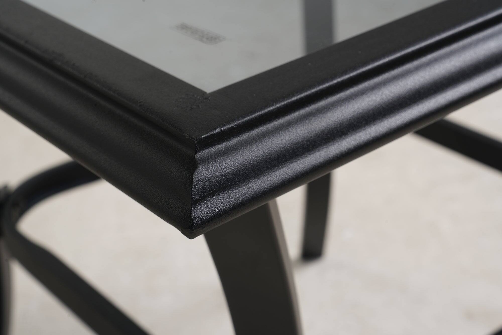 Alt View 5. Boyel Living - Black 3-Piece Outdoor Patio Conversation Set with Gray Cushions and Coffee Table - Black.