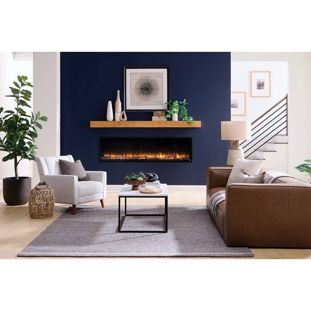 Alt View 9. Touchstone Home Products - Fireplace Mantel Shelf , 84" x 8" x 4.75", Solid Pine Wood Mantel for Over Fireplace - Natural Finish.