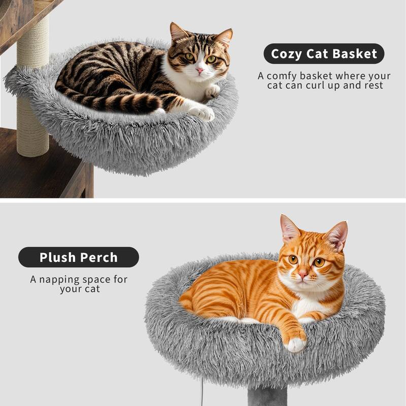 Cozy Cat Basket  
A comfy basket where your cat can curl up and rest  

Plush Perch  
A napping space for your cat