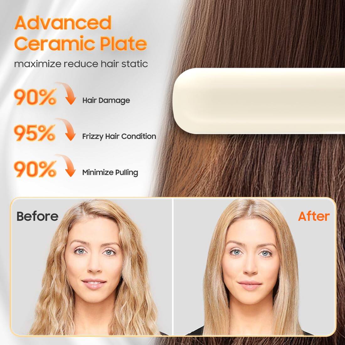 Live At Space Cordless Hair Straightener Portable Flat Iron For Travel ...