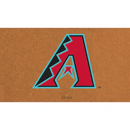 Evergreen Enterprises - Arizona Diamondbacks 28" x 16" Primary Logo Coir Mat - Multicolor