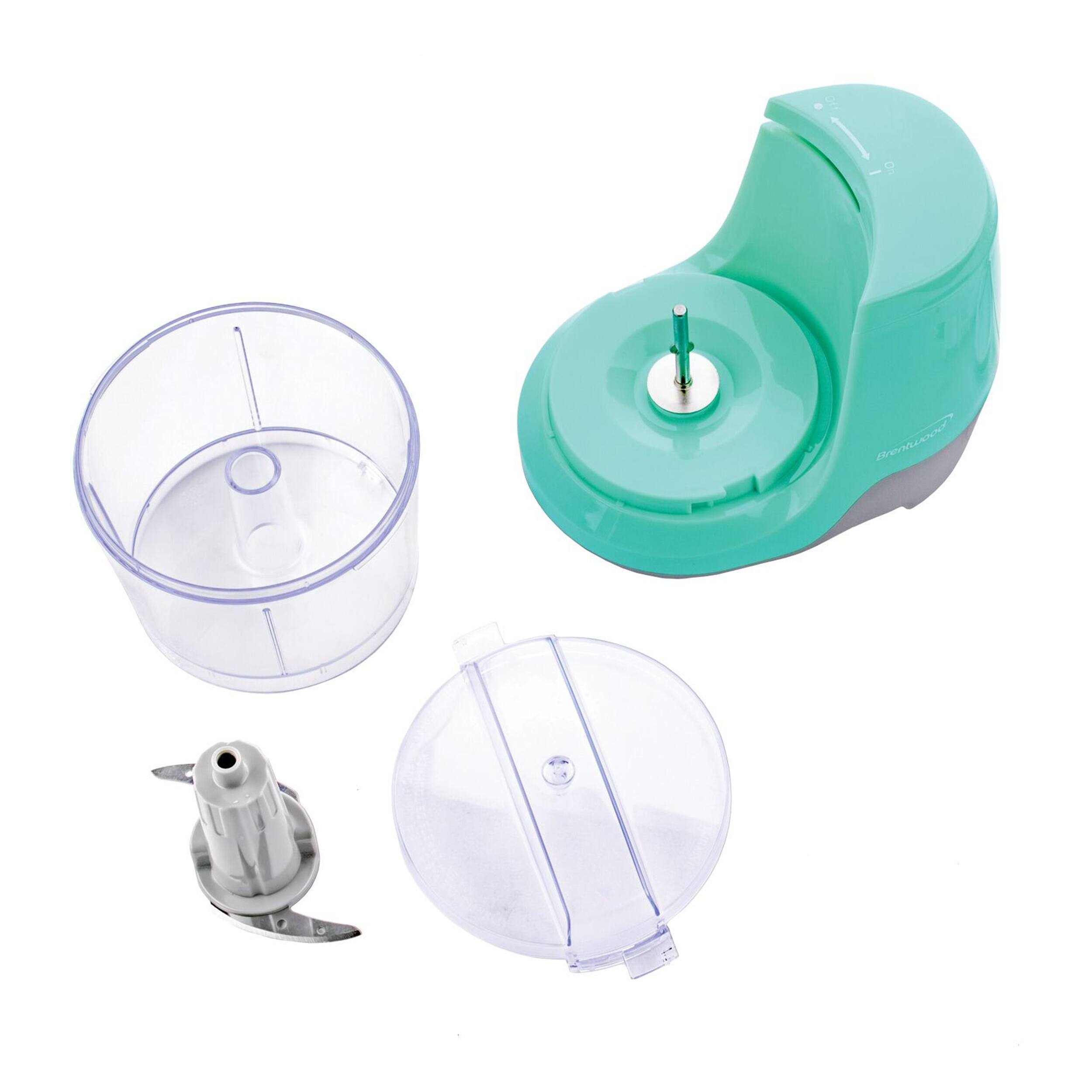 Alt View 4. Brentwood - Brentwood 1.5 Cup Mini Food Chopper in Blue - Blue.