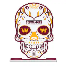 Washington Commanders 10" Sugar Skull Standee