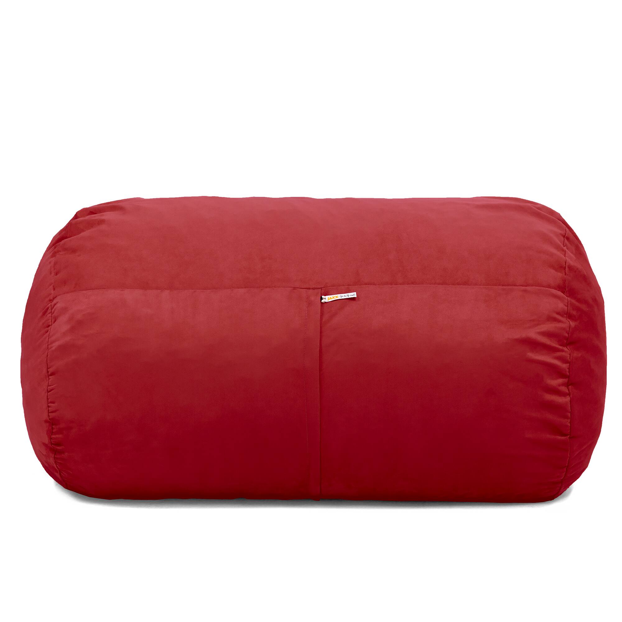 Jaxx - Sofa Saxx 4-foot Bean Bag Lounger - Cherry