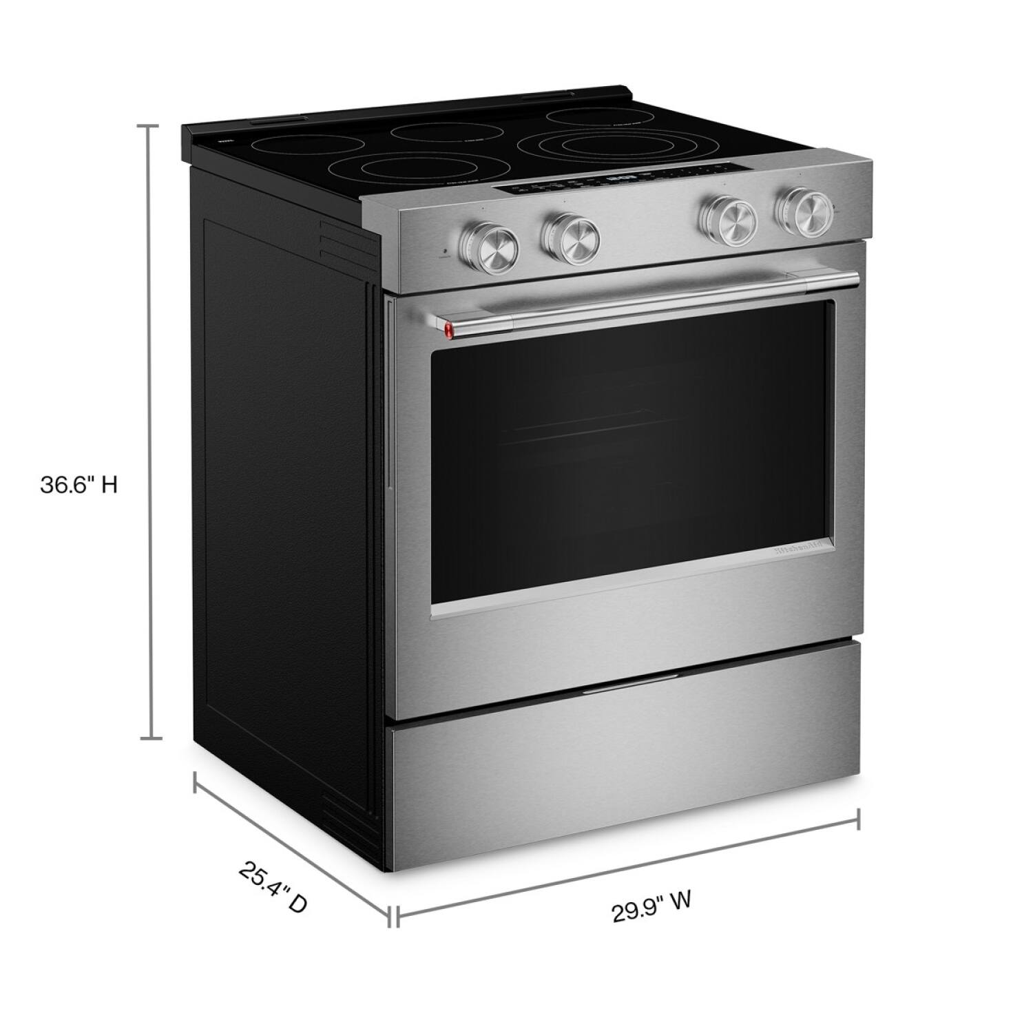 36.6" H  
25.4" D  
29.9" W