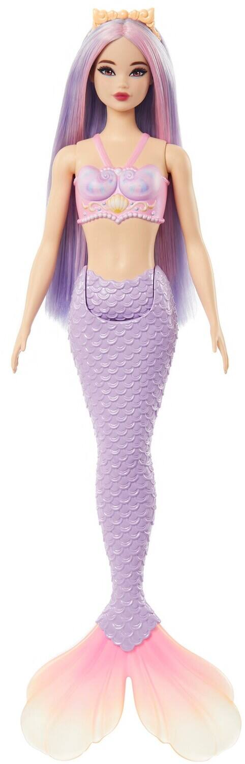 Alt View 1. Mattel - Barbie Mermaid Doll With Lilac Hair, Purple Tail & Headband Accessory   - COLLECTIBLES - Multicolor.