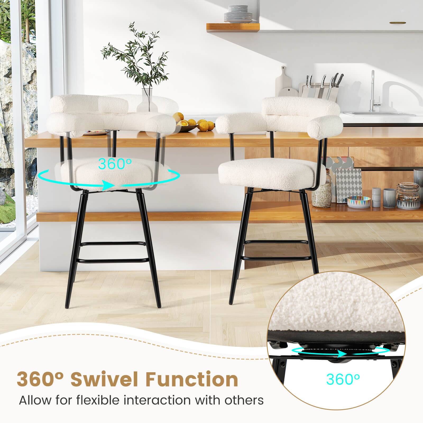 360° Swivel Function  
Allow for flexible interaction with others