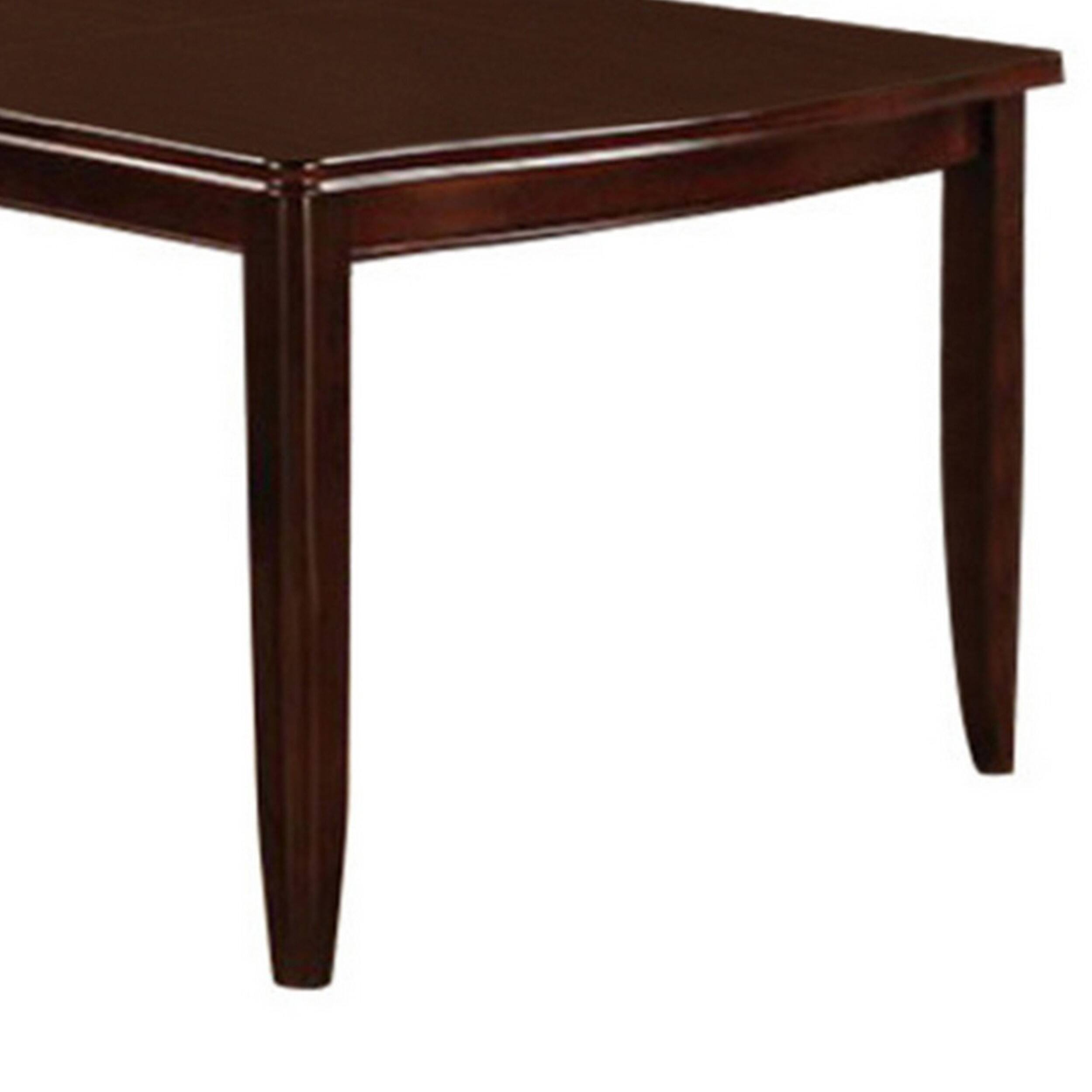 Alt View 3. Manhattan Lane - Transitional Dining Table, Espresso Brown - Brown.