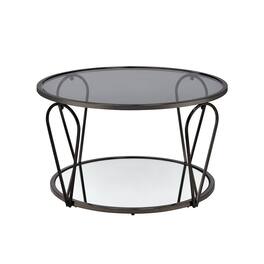 Furniture of America - Miffa Contemporary Metal 1-Shelf Coffee Table - Gray