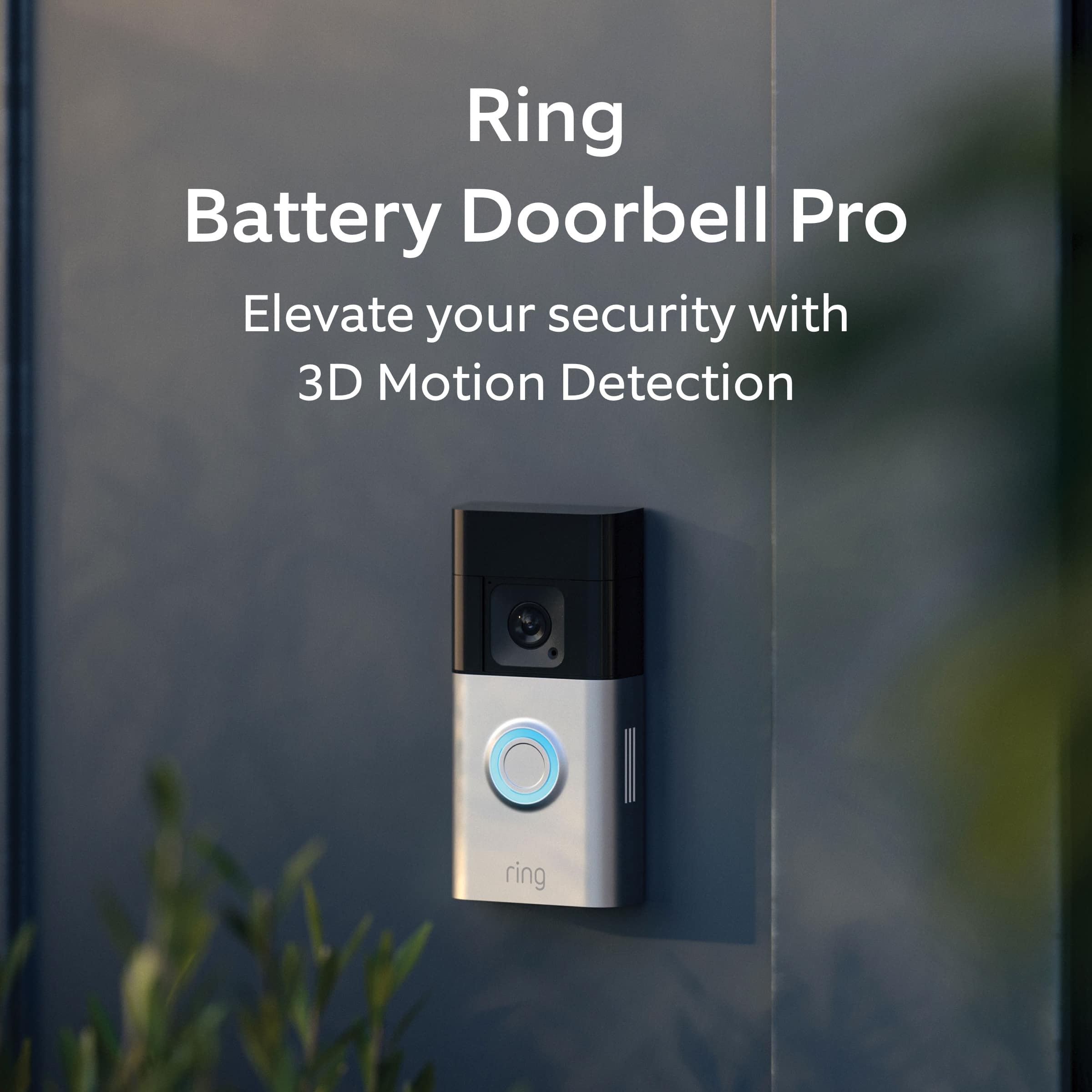 Ring Battery Doorbell Pro Elevate your security with 3D Motion Detection.