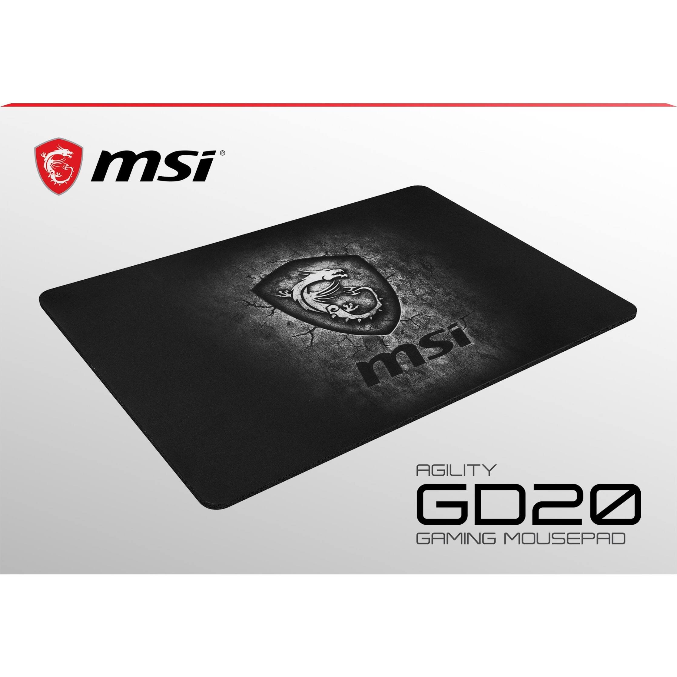 Alt View 24. MSI - AGILITY Gaming Mouse Pad - Black.