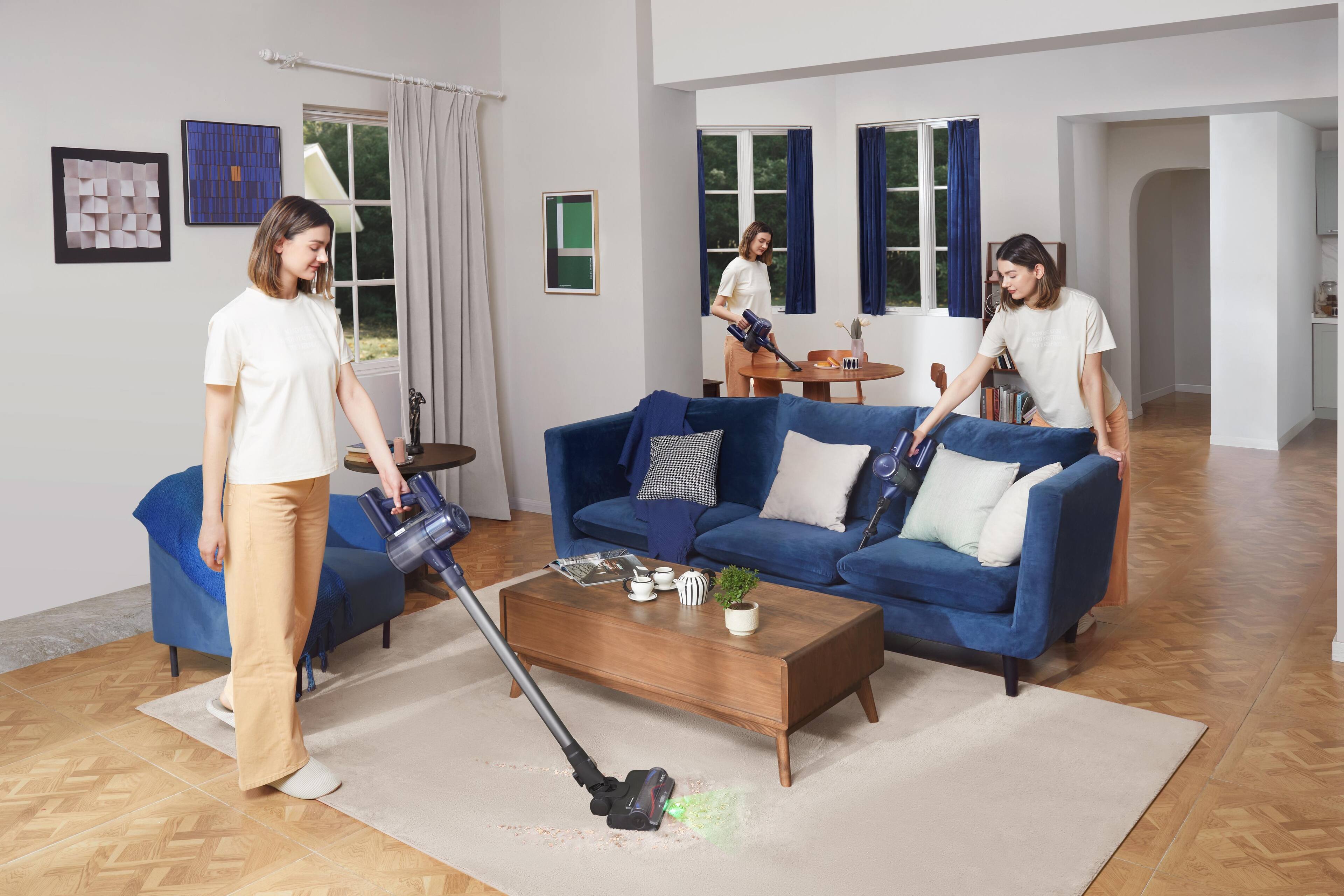 Angle. Tineco - Pure ONE S50 Smart Cordless Stick Vacuum.
