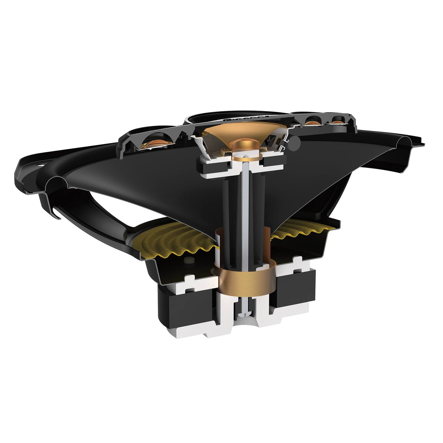 Left. Pioneer - TS-A6991F 6" x 9" 700-Watt 5-Way Full-Range Coaxial Speakers, Max Power, 2 Pack - Black.