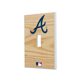 Keyscaper - Atlanta Braves Baseball Bat Design Single Toggle Light Switch Plate - Multicolor