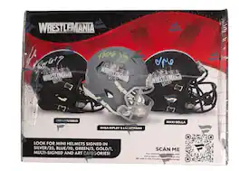 2026 Fanatics WWE Under Wraps WrestleMania 42 Autographed Mystery Mini Helmet Box