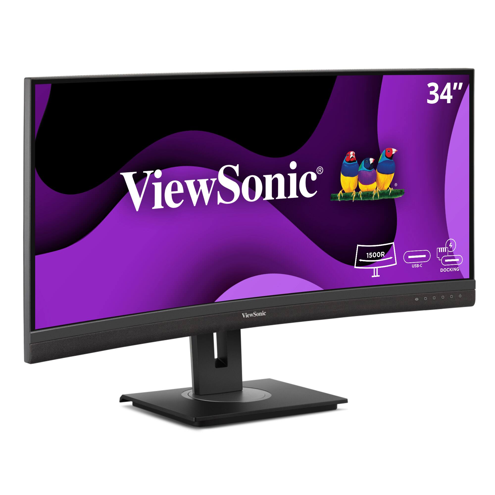 34" ViewSonic 1500R USB-C 4K Docking