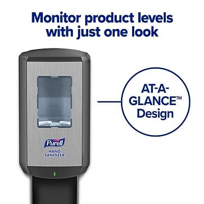 Monitor product levels with just one look

AT-A-GLANCE™ Design

Purell HAND SANITIZER