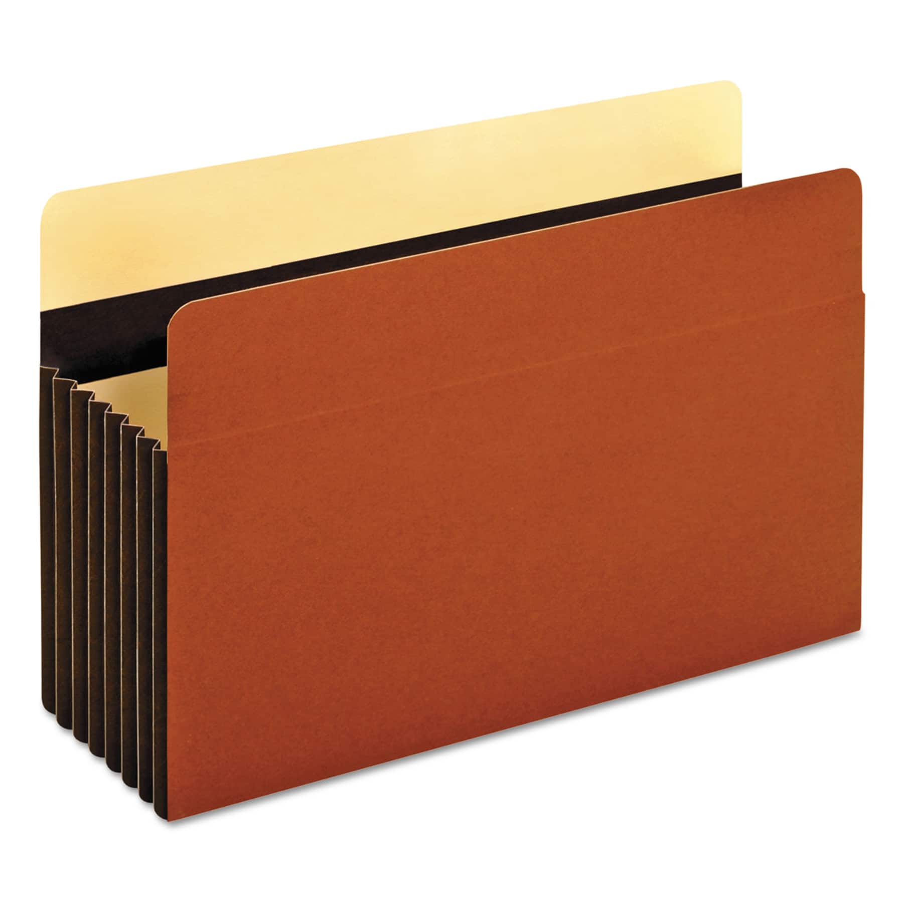 Tops Business Forms - Heavy-Duty File Pockets, 7" Expansion, Legal Size, Redrope, 5/box