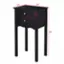The text on the image reads "13" 16" P 12.2" 4.0" 30". This information is likely related to the dimensions of the black dresser or table. The measurements indicate that the table is 13 inches wide, 16 inches long, and has a height of 4.0 inches. Additionally, the table is 30 inches tall.