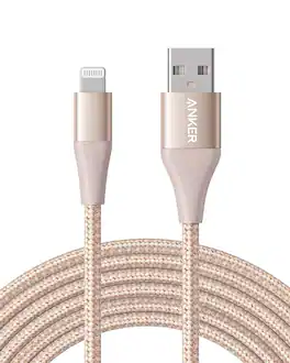 Anker - Powerline+ II, USB A to Lightning Cable - Gold
