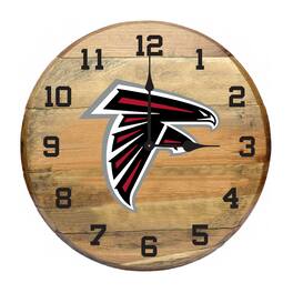 Imperial - Atlanta Falcons Oak Barrel Clock - Multicolor